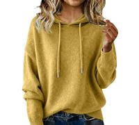 Genérico suéter largo para mujer de gran tamaño cachemira chalecos sudaderas ligeras baratas vintage túnica de punto tops primavera de punto invierno suéter cuello redondo casual básico sudaderas