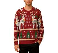 Genérico Sueter Navideño - Abrigo Tipo suéter Acogedor para Parejas Prenda de Punto Holgada y Elegante para la Comodidad espíritu navideño otoño-inviernoAjuste Relajado Armario de Estilo Coreano