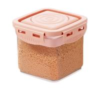 Genérico Sugar Bowls,Flour Sugar Storage Jar - 11x9.5x8.5cm Airtight Food Storage Container Pantry Organization Canisters, User Friendly Stackable Air Tight Pantry Containers For Candy, Seasoning