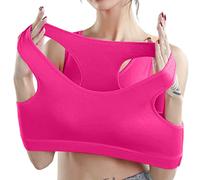 Genérico Sujetador Antiarrugas Escote Dormir Sujetador sin Tirantes para Mujer, Deportivo, a de Golpes, Grande, Sexy y cómodo Ropa Interior Azul