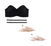 Genérico Sujetador bandeau sin Costuras Sujetador Boob Tube sin Tirantes Elástico Sujetadores sin Costuras de Cobertura Total para Uso Diario