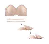Genérico Sujetador bandeau sin Costuras Sujetador Boob Tube sin Tirantes Elástico Sujetadores sin Costuras de Cobertura Total para Uso Diario