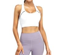 Genérico Sujetador Comodos con Relleno Sujetador Deportivo Sujetadores Deportivos para Mujer Sujetadores Deportivos de Alta Sujeción para Mujer Negro XS (White,M)