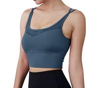 Genérico Sujetador Deportivo Mujer Alto Impacto - Sujetadores Deportivos Mujer Back Acolchado Entrenamiento Tank Tops Cultivo Soporte Medio para Yoga