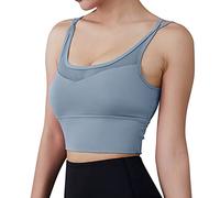 Genérico Sujetador Deportivo Mujer Alto Impacto - Sujetadores Deportivos Mujer Back Acolchado Entrenamiento Tank Tops Cultivo Soporte Medio para Yoga