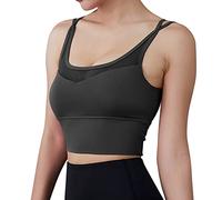 Genérico Sujetador Deportivo Mujer Alto Impacto - Sujetadores Deportivos Mujer Back Acolchado Entrenamiento Tank Tops Cultivo Soporte Medio para Yoga