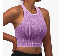 Genérico Sujetador Deportivo Mujer Impacto Alto - Sujetador Deportivo sin con Borde Lavado Nuevo para Mujer Ropa Interior de Verticales en Espalda sostén Running Secado rápido Femenino
