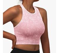 Genérico Sujetador Deportivo Mujer Impacto Alto - Sujetador Deportivo sin con Borde Lavado Nuevo para Mujer Ropa Interior de Verticales en Espalda sostén Running Secado rápido Femenino