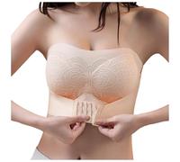 Genérico Sujetador Mujer, Correa De Hombro Transparente CóModa Y Sexy para Mujer Sin Espalda Sin Esponja con Correas De Hombro Convertibles