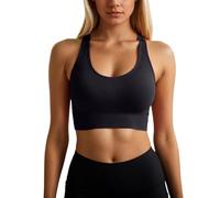 Genérico Sujetador Mujer Deportivo, Sujetador Reductor Sin Aros, Modelo Delgado Sin Costuras Relleno Desmontable Comodos Sujetador Push Up Anti-Sagning Bralette Sostenes Básicos De Dormir