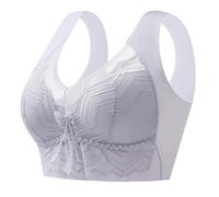 Genérico Sujetador Mujer Sin Costuras Integrado Almohadillas Fijas Push-up Soporte Lateral Anti-Caída Cómodo Sin Aros Lencería, Diseño de Cobertura Completa