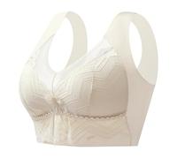 Genérico Sujetador Mujer Sin Costuras Integrado Almohadillas Fijas Push-up Soporte Lateral Anti-Caída Cómodo Sin Aros Lencería, Diseño de Cobertura Completa