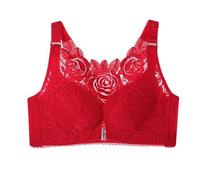 Genérico Sujetador para Mujer Soporte Completo Transpirable Sports Bra Cómodo Transpirable Sports Bra Sujetador Reductor sin Aros Tirantes Ajustables Push Up Cuello V Bralette para Yoga Oficina