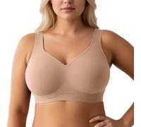 Genérico Sujetador para mujer, talla grande, reductor, suave, sin varillas, realce hacia arriba, con soporte completo, cobertura de espalda Comodidad