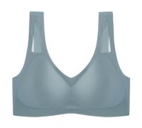 Genérico Sujetador Push Up para Mujer,Push Cuello V Bralette Suaves Cómodo Transpirable Básicos Bandolera Ajustable Sostenes de Mujer Sexy Moda Lencería Gimnasio Fitness y Yoga