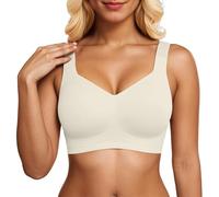 Genérico Sujetador Push Up Sin Aros Espalda Descubierta Selene con Aros Ropa Interior Comodo Máxima Comodidad Diaria Prenda Íntima(White, XXL)