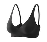 Genérico Sujetador Sin Aro Bralette Acolchado para Mujer, Correas de sueño, Sujetadores sin Costuras, para Yoga, Deportes Casual y cómodo