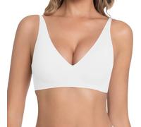 Genérico Sujetador Sin Aro Jelly para Mujer, Escote en V Leopardo Jelly Push Up Bra, Ropa Interior Sin Costuras Cómoda, Sujetadores Suave Sin Aro Tipo Bralette, Sujetador Seamless Completo para Mujer
