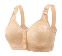 Genérico Sujetador sin aro Sujetador Que Se Abrochan por Delante Sujetadores Mujer Sin Aros Sostenes Mujer Cómodo Tallas Grandes Sostén Espalda Ropa Sujetadores