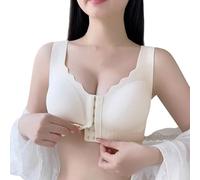 Genérico Sujetador Sin Aros Sujetadores Mujer Sujetador Deportivo Mujer De Lactancia Ajustable Sin Aros con Apertura Manual Ideal para Maternidad Y Amamantar