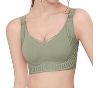 Genérico Sujetador Sin Aros Sujetadores Sujetador Deportivo Mujer para el día a día Inalámbrico Sin Costuras con Triple Gancho Ajustable Ideal para Dormir Ocio Y Uso Diario