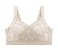 Genérico Sujetador Sin Aros Sujetadores Sujetador Deportivo Mujer Ropa de Entretiempo Talla Grande De Seda Fría Sin Costuras Ideal para Ejercicio Yoga O Dormir con Efecto Recogido