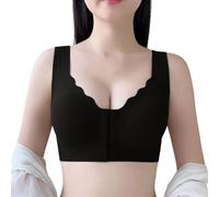 Genérico Sujetador Sin Aros Sujetadores Sujetador Deportivo MujerPara el Día a Día Sujetador De Lactancia Ajustable Sin Aros con Apertura Manual Ideal para Maternidad Y Amamantar