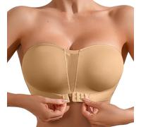 Genérico Sujetador Sin Tirantes Ni Espalda,Sujetadores Mujer Sin Tirantes Sin Aros Fino Y Transpirable Bralette Push Up Cómodo Sin Costuras Color Puro Invisible Cierre Bra para Tiempo Libre