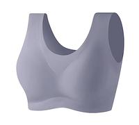 Genérico Sujetadores Básicos Mujer, Sujetador Mujer Abrochado Delante, Sujetador para Lactancia Sin Varilla Copa Redonda Cierre Frontal con Rejilla Intimo Cómodo para Embarazo