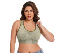 Genérico Sujetadores de Soporte para Mujer Suaves Elástico SostéN Básico Bandolera Ajustable Tallas Grandes Sostenes sin Aros con Relleno Sujetador Tejido Cómodo Comodos Dormir