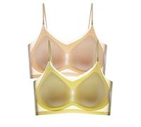 Genérico Sujetadores Deportivos Mujer Sujetador Deportivo Mujer Sujetador Cierre Frontal Y Lateral Borde Encaje Sin Varillas Deportivo Sin Costuras Reafirmante Ajustable Yoga Sueño