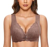 Genérico Sujetadores Deportivos Tallas Grandes Sujetador Mujer Sin Aros Tallas Grandes Sujetador Francés Sin Armadura con Cierre Frontal Espalda En T Sin Costuras No Acolchado Pecho Grande