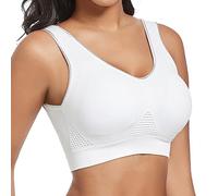 Genérico Sujetadores Mujer 100 Algodon Sin Aros, Sujetador Mujer Sin Aros con Relleno, Sujetador Espalda U Moda Copa Fija Sin Varilla Intimo Elegante Chaleco Cómodo para Diario