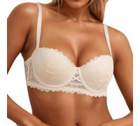 Genérico Sujetadores Push Up Mujer,Mejora Tu Figura con Un Elegante Sujetador De Encaje Uso Diario con Soporte con Aros Y DiseñO Transpirable para MáXima Comodidad