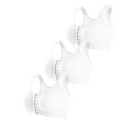 Genérico Sujetadores Sin Aros Cómodos Mujer, Sujetador Mujer Sin Tirantes, Sujetador Envolvente Cuello U Encaje Sin Varilla Intimo Chaleco Cómodo para Uso Quotidiano Diario