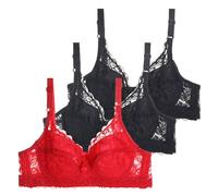 Genérico Sujetadores Sin Aros Reductores, Sujetadores Deportivos Mujer Algodon, Pack 3 con Aros Juego Push-Up Deportivo Sexy Bustier Entrenamiento Sujetador Bralette Mujer Sports Bra Women