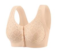 Genérico Sujetadores sin de para Mujer, Cierre Frontal, Espalda en T, Talla Grande, sin Costuras, sin Forro, para Busto Grande Perchas Ropa Interior Sujetador Que Junta el Pecho