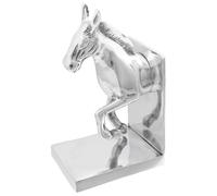 Genérico Sujetalibros 2 pcs Plateado 11 x 14 x 25 cm Aluminio,Casa y jardín,Decoración,Sujetalibros,Plata,2.22 KG,42000127