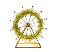 Genérico Suministros Perlas Caja fuerte Joyería Beaded Ferris Wheel Figuras Creativo Night Light Tabletop Ornaments for Kids Sisters Women Anillos Pulseras Joyería Joyería (Green, One Size)