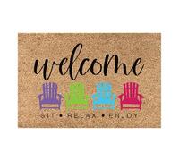 Genérico Summer Door Mat, Seasonal Floor Mat, Decorative Floor Rug with Aesthetic Style, 40x60cm Non Slip Doormat for Absorbing Foot Pad, Home Accessory Door Rug, Entryway Mats for Indoor Entrances