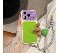 Genérico Summer Dopamine Phone Case, Summer Vibe Dopamine Contrast Color Phone Case for iPhone 17/16/15/14/13 Pro MAX, Jelly Liquid Silicone (Green-B,for 14 Pro MAX)