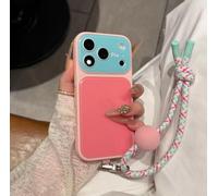 Genérico Summer Dopamine Phone Case, Summer Vibe Dopamine Contrast Color Phone Case for iPhone 17/16/15/14/13 Pro MAX, Jelly Liquid Silicone (Light Pink-B,for 15 Pro MAX)