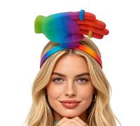 Genérico Summer Sun Hat, Hand-Shaped Visor Cap, 7.87in Shade with Funny Feature, Authentic Lightweight Sun Fabric, Aesthetic Garnish with Design, Beach Accessory for Camping and Hiking