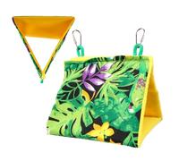 Genérico Summer Sunshade Bird Nest, Toy Swing Tropical Rainforest Bird Nest, Triangular Nêst Tent Ƒor Birds, Cooling Shade For Budgies Cockatiels, 1 Nēst