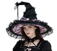 Genérico Summer Witch Hat - Comfortable Wide Brim Lolita Costume Decor