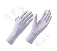 Genérico Sun Gloves for Women UV Protection - Summer Gloves Women | Summer Ẃomen Ģloves Fitness Sports Fishing Cycling Ice Silk Breathable Sun Protection Touchscreen Driving Ğloves
