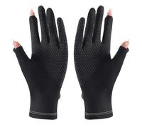 Genérico Sun Gloves - Ice Silk Thin Splicing, Full Finger Sunblock Handwear, Anti Slip Cooling Summer Wear | UV Protection Handwear, Breathable Outdoor Sports Wear For Running Cycling Driving