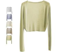 Genérico Sun Knit Cardigan Women's Thin, Long Sleeve Knit Cardigan Coat Shawl Air-Conditioned Shirt