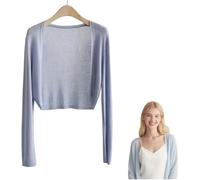 Genérico Sun Knit Cardigan Women's Thin, Long Sleeve Knit Cardigan Coat Shawl Air-Conditioned Shirt