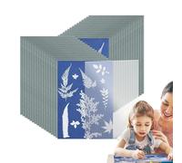 Genérico Sun Print Paper For Kids - 32 Sheets High Sensitivity Cyanotype Paaper | A5 Solar Drawing Paaper Sensitivity Nature Printings Paper,for Kids Adults DIY Project Blues
